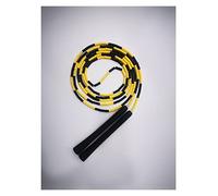 KEYVOR Cuerda para Saltar Cuerda de Salto con Cuentas Negro Negro Amarillo Cuerda de Salto con Cuentas 11FT 3M Longitud Real Rope Fitness Equipo de Habilidad Cuerdas para Saltar