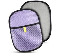 KEYVOZ Guante de depilación de mascotas para gatos y perros, cepillo mágico electrostático, removedor de pelo de mascotas para sofá de perro, disponible en azul, morado, rosa, marrón, perfecto para
