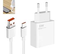 keyxer 33W Cargador Rápido Ultra Eficiente para Xiaomi - ¡Incluye Cable USB-C de 2M! Ideal para Xiaomi 14/13 Pro, Redmi Note y Serie K - Adaptador de Pared Tipo C Asegura una Carga Rápida y Estable