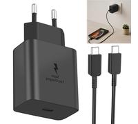 keyxer 45w USB c Ladegerät,Samsung 45w Schnellladegerät, for Sam Sung Galaxy S24, S23, S22 Ultra, Tab S9 S8 S7 Ultra, Z Fold Flip 5/4 and Other Mobile Phones, USB C Fast Charging Cable 2 m