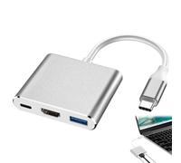 keyxer Adaptador para MacBook Air y MacBook Pro | Adaptador USB-C a HDMI 4K - Portátil con salida HDMI 4K Compatible con MacBook Pro/Air, Google Chromebook, HP, Samsung S9+ y más dispositivos