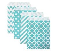 KEYYOOMY Bolsas pequeñas de papel para dulces (5 pulgadas x 7 pulgadas), 5 X 7 IN, Verde azulado, 200