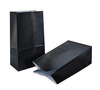 KEYYOOMY Pequeñas bolsas de papel negras para fiestas (24 unidades, 3.5 x 2.4 x 7.1 pulgadas)