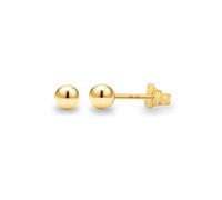 Kezef 14K Gold Filled Stud Earrings for Women - Pendientes de Oro Relleno Real, Pendientes redondos hipoalergénicos de oro macizo - 3mm