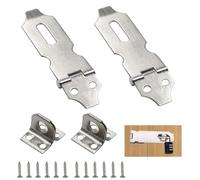 Kezidhp 2 PCS Cerrojo de Seguridad Candado 304 Acero Inoxidable, Pestillo 4 Pulgadas con Tornillos, Antióxido para Puerta, Ventana, Armario, Caja y Jardín
