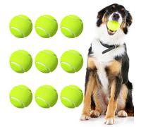 Kezidhp 9 Pelotas de Tenis, Pelotas de Entrenamiento para Principiantes y Práctica, Pelotas de Alta Elasticidad para Tenis y Juego de Mascotas