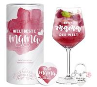 KEZKALS Regalos para mamá, mujeres, juego de copas de vino, regalo del día de la madre, regalo de cumpleaños, divertido pequeño día de la madre, regalos de Navidad, regalos de Navidad para mamá y