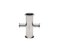 KF-10/16/25/40/50 Vacuum Tri Clamp Reducer Cross 4 Ways SUS304 Stainless Pipe Fitting(KF50xKF25) Plumbing Fittings