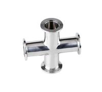 KF 16 25 40 50 Vacuum Clamp Cross 4 Ways SUS 304 Stainless Steel Sanitarry Pipe Fitting(KF40)