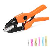 KF CPTEC Crimpadora para conectores termocontraíbles de 0,5 a 8,0 mm² (AWG 22-8) - Crimpadora para terminales de trinquete