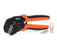 KF CPTEC Crimpadora para terminales de cable pesados, conectores de batería, terminales de cobre AWG 6 y 4 (16 mm²/25 mm²)