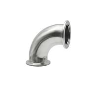 KF16 KF25 KF40 KF50 304 - Codo de vacío de acero inoxidable KF con triple abrazadera (KF50)