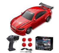KF20 Mini RC Drift Auto 1:64, 4WD Coche teledirigido con control proporcional, control remoto de 2,4 GHz, puerto de carga USB-C, batería incorporada, Mini Drift Car para mesa e interior con obstáculos