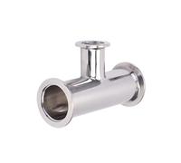 KF25 to KF16 Vacuum KF Ferrule Tee Pipe Fitting Reducer Fit Tri Clamp 304 Stainless Steel
