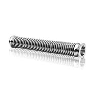 KF40 100-1000 mm de longitud Tubería flexible de acero inoxidable Fuelle Manguera de expansión Fuelle Conector de tubería Brida de montaje Fuelle de vacío-Plata, 800 mm de largo