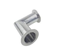 KF50 Vacuum 90 degree right angle elbow 304 Stainless Steel Tri Clamp Flange Joint Pipe Fitting Tube YZWRWRMKTB