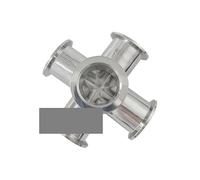 KF50 Vacuum Equal Five-way pipe 304 Stainless Steel Vacuum Pipe HMCOCOOFM