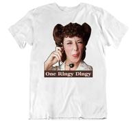 KFASTIIM Ernestine Lily Tomlin One Ringy Dingy Funny Fan T ShirtWhiteS