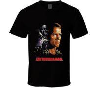 KFASTIIM The Running Man Schwarznegger Retro 80's Action Movie T Shirt BlackM