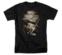 KFASTIIM The War of The Worlds t-Shirt Retro 50s Sci Fi Thriller Graphic teeBlackS