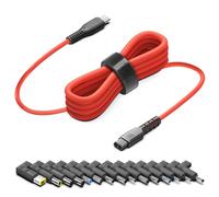 KFD 1.8M USB C a DC 19V-20V Enchufe PD 100W cable de carga cable de alimentación cargador cable adaptador para 2024 MacBook Air Pro M3, Surface Pro 11, Lenovo, HP Dell portátil universal convertidor