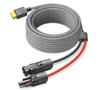 KFD Solar a XT60 Cable de Extensión para EF Ecoflow River Delta Max Cable Placas Solares MC4 a XT60 Conector de Panel BLUETTI Elite 200 Cable de Carga Estación de energía portátil Solar Generator 3.5m