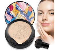 KFDDRN Mushroom Head Air Cushion CC Cream Foundation Hidrating Concealer BB Cream, base líquida CC Cream, base de corrector, adecuada para todos los tipos de piel (natural, 100 g)