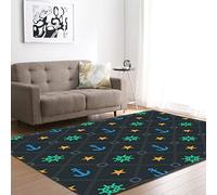 KFEKDT Poliéster Stylish Modern Rug for Living Room Kitchen Mat Bedroom Rug Floor Door Mat Rug A8 121,9 x 182,9 cm