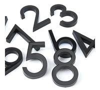 KFGISD, 1 pieza de 60 mm for número de casa exterior, autoadhesivo for puerta, buzón, dirección, letrero de plástico 3D de 2,35 pulgadas, n.° 0-9,Número de Puerta(Black,2)