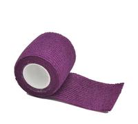 KFGISD, 1 rollo de vendaje de gasa autoadhesivo transpirable de 2,5/5/10 cm x 4,8 m for fijación deportiva de dedos, muñecas y piernas.,Venda autoadhesiva(Purple,5cmX4.8m)
