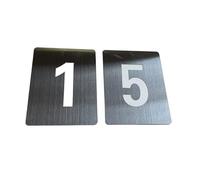 KFGISD, 10 plantillas de pared de acero inoxidable de 100 mm for pintar números, moldear el suelo y marcar señales del 0 al 9,Número de Puerta