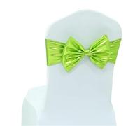 KFGISD, 2 Bandas de Licra for decoración de sillas, for bebés, cumpleaños, Bodas, Ceremonias románticas, Eventos, Color Rojo ，Lazos para Fundas de Silla(Green)
