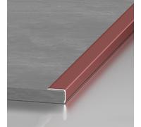 KFGISD, 3 Protectores de Esquina de Aluminio Rojo for Pared, for Suelo, Escalera, escalón, Puerta y Pared.,Protección de Esquinas(W 3cm/1.18in)