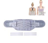KFGISD, 4 soportes de cartílago ABS con múltiples vendajes elásticos, 3 tipos de juntas reemplazables, faja lumbar de tela de malla transpirable L,Cinturón de soporte lumbar(XXLarge)