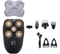 KFGISD, Afeitadora eléctrica multifuncional 5 en 1 for hombres, afeitadora de seguridad en seco y húmedo, recortadora de barba y vello, máquina de afeitar.,Maquinillas de afeitar