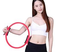 KFGISD, Anillo de Pilates Círculo Mágico Cuerpo Deporte Ejercicio Fitness Fuerza Yoga Herramienta,Anillos de Yoga(Pink)