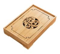 KFGISD, Bandeja pequeña for té Kung Fu, Bandeja for Servir té Kung Fu, Estilo Chino, Almacenamiento de Agua for té Gongfu,Bandeja para té Kung Fu(34 * 22 * 6cm)