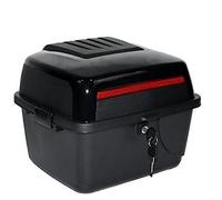 KFGISD, Baúl Superior Duradero for Motocicleta, Scooter, Scooter, Caja Trasera con respaldos y Placa Base de Montaje, Color Azul,Maletero para Moto(Black)