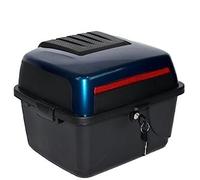 KFGISD, Baúl Superior Duradero for Motocicleta, Scooter, Scooter, Caja Trasera con respaldos y Placa Base de Montaje, Color Azul,Maletero para Moto(Blue)