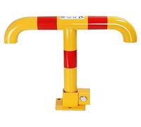 KFGISD, Bolardo de bloqueo de plaza de aparcamiento en forma de T, barrera de aparcamiento plegable,Cierres para aparcamientos(55x40cm|yellow)