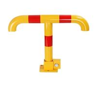 KFGISD, Bolardo de bloqueo de plaza de aparcamiento en forma de T, barrera de aparcamiento plegable,Cierres para aparcamientos(55x40cm|yellow)