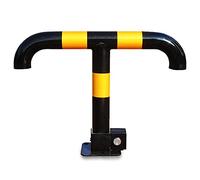 KFGISD, Bolardo de bloqueo for plaza de aparcamiento, poste de seguridad plegable en forma de T, bolardo de estacionamiento resistente,Cierres para aparcamientos(Black)