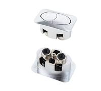 KFGISD, Botón pulsador doble cuadrado for inodoro de 72 x 45 mm, interruptor de descarga de plástico ABS, for inodoro ，Botón de descarga del inodoro