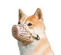 KFGISD, Bozal Suave for Perros, bozal de Malla Suave for Perros, Malla, Ajustable, bozales de Cesta Suave, cómodos, Transpirables, Ajuste rápido,Bozal para Perro(No. 4)