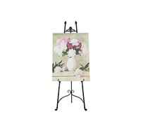 KFGISD, Caballete de exhibición de 120/150 cm de alto, portátil y ajustable, con trípode, for lienzos, carteles, pósteres y carteles for eventos. Caballete metálico plegable fácil de montar, color neg