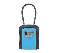 KFGISD, Caja de seguridad portátil for guardar llaves con grillete extraíble, resistente a la intemperie y con código reiniciable. ,Caja fuerte para llaves(Blu)