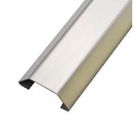 KFGISD, Canales de acero inoxidable de 39,4 pulgadas for ocultar cables, organizador de cables for debajo del escritorio, techo, esquina o suelo.,Canaletas para cables(Silver,38mmx14mmx20mm)
