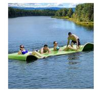 KFGISD, Colchoneta Flotante de Espuma for Piscina, Lago, río y Actividades acuáticas al Aire Libre.,Estera Flotante del Agua(Green,2.7mx1.3mx3.3cm)