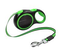 KFGISD, Correa retráctil for Perros, Verde, Larga y Resistente, de Nailon, for pasear Perros Grandes, 5 m o más.,Correa de tracción para Perros(5M)