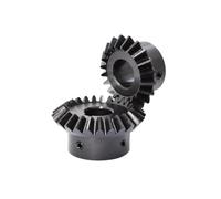KFGISD, Engranaje cónico de acero al carbono ennegrecido, 1 módulo, 20 dientes/25 dientes, for motor, relación de velocidad 1:25, diámetro interior de 6 mm ，Engranajes(1 Modulus 20 Teeth,Bore 8mm)